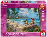 Opakowanie Puzzle 1000 Thomas Kinkade Miki&Minnie na Hawajach