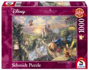 Opakowanie Puzzle 1000 Thomas Kinkade Piękna i Bestia