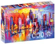 Opakowanie Puzzle 1000 Wieczór w Nowym Jorku/USA
