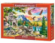 Opakowanie Puzzle 1000 Wolf Family and Eagles CASTOR