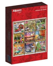 Puzzle 1000 Wszystkie pory roku. Wydawca: Alipson. Dadada.pl Opakowanie Puzzle 1000 Wszystkie pory roku