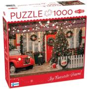 Puzzle 1000 XMAS Christmas Porch. Wydawca: Tactic. Dadada.pl Opakowanie Puzzle 1000 XMAS Christmas Porch