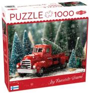 Puzzle 1000 XMAS Christmas Tree Truck. Wydawca: Tactic. Dadada.pl Opakowanie Puzzle 1000 XMAS Christmas Tree Truck