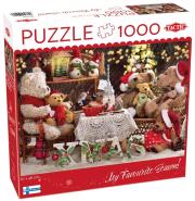 Puzzle 1000 XMAS Teddy Bear Family. Wydawca: Tactic. Dadada.pl Opakowanie Puzzle 1000 XMAS Teddy Bear Family