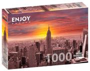 Opakowanie Puzzle 1000 Zachód słońca/Nowy Jork/USA