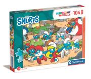 Opakowanie Puzzle 104 Maxi Super Kolor Smurfs Puffi