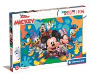 Opakowanie Puzzle 104 Super Kolor Disney Mickey and Friends