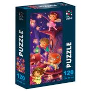 Puzzle 120 De.tail. Leśne miasto. Wydawca: Roter Kafer. Dadada.pl Opakowanie Puzzle 120 De.tail. Leśne miasto