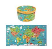 Puzzle 150 Mapa Świata. Wydawca: Scratch. Dadada.pl Opakowanie Puzzle 150 Mapa Świata