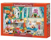 Opakowanie Puzzle 1500 Crazy Pet Bath CASTOR