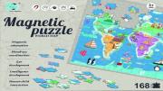 Opakowanie Puzzle 168 magnetyczne Mapa Świata