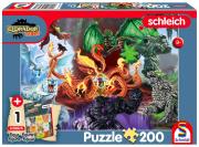 Opakowanie Puzzle 200 Schleich Eldrador Straszne Stworzenia + figurka 113351