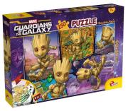 Opakowanie Puzzle 250 Marvel Guardians of the Galaxy double-Face