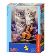 Opakowanie Puzzle 260 Musical Kittens CASTOR