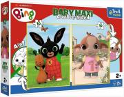 Puzzle 2x10 Baby Maxi Królik Bing TREFL. Wydawca: Trefl. Dadada.pl Opakowanie Puzzle 2x10 Baby Maxi Królik Bing TREFL