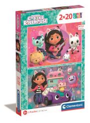 Opakowanie Puzzle 2x20 Super Kolor Gabby's Dollhouse