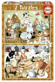 Opakowanie Puzzle 2x48 Leśne opowieści