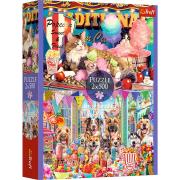 Puzzle 2x500 Puszyści przyjaciele MGL 37495. Wydawca: Trefl PAP. Dadada.pl Opakowanie Puzzle 2x500 Puszyści przyjaciele MGL 37495