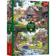 Puzzle 2x500 Sielankowe życie MGL 37494. Wydawca: Trefl PAP. Dadada.pl Opakowanie Puzzle 2x500 Sielankowe życie MGL 37494