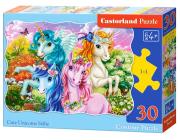 Opakowanie Puzzle 30 Cute Unicorns Selfie CASTOR