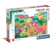 Opakowanie Puzzle 30 Super Kolor Happy Dinos