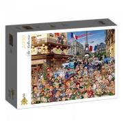 Opakowanie Puzzle 3000 Życie w Paryżu, Ruyer Francois