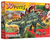 Opakowanie Puzzle 3D Dinozaury - Stegozaur 89 el. G3