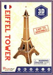 Puzzle 3D Eiffel Tower. Wydawca: Cubic Fun. Dadada.pl Opakowanie Puzzle 3D Eiffel Tower