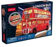 Puzzle 3D Londyński autobus. Wydawca: Cubic Fun. Dadada.pl Opakowanie Puzzle 3D Londyński autobus