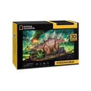 Puzzle 3D National Geographic Stegozaur. Wydawca: Cubic Fun. Dadada.pl Opakowanie Puzzle 3D National Geographic Stegozaur