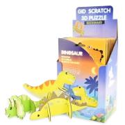 Puzzle 3D zdrapki świecące w ciemności Dinozaury. Wydawca: Robe. Dadada.pl Opakowanie Puzzle 3D zdrapki świecące w ciemności Dinozaury