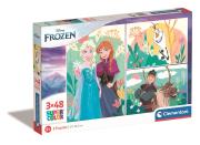 Opakowanie Puzzle 3x48 Super Kolor Disney Frozen