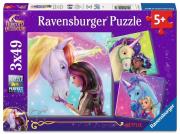 Opakowanie Puzzle 3x49 Unicorn Academy
