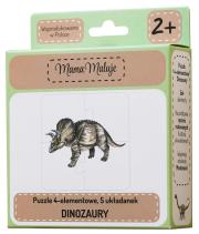 Opakowanie Puzzle 4-elementowe Dinozaury
