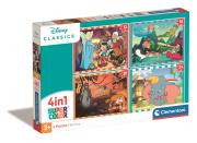 Opakowanie Puzzle 4w1 Super Kolor Disney Classic
