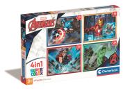 Opakowanie Puzzle 4w1 Super Kolor The Avengers