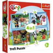 Opakowanie Puzzle 4w1 Wesoły Bing TREFL
