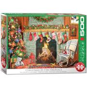 Opakowanie Puzzle 500 Christmas by the Fireplace 6500-5502