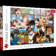 Opakowanie Puzzle 500 Kocia rodzina 37425