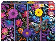 Opakowanie Puzzle 500 Kwiaty i motyl G3