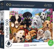 Opakowanie Puzzle 500 Lazy Doggies TREFL