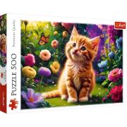 Opakowanie Puzzle 500 Uroczy kotek TREFL