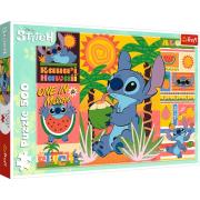 Puzzle 500 Wakacje ze Stichem  37483. Wydawca: Trefl PAP. Dadada.pl Opakowanie Puzzle 500 Wakacje ze Stichem  37483