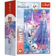 Opakowanie Puzzle 54 mini W świecie Anny i Elsy 4 TREFL