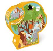Puzzle 60 konturowe Safari. Wydawca: Scratch. Dadada.pl Opakowanie Puzzle 60 konturowe Safari