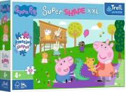 Puzzle 60 Super Shape XXL Świnka Peppa TREFL. Wydawca: Trefl. Dadada.pl Opakowanie Puzzle 60 Super Shape XXL Świnka Peppa TREFL