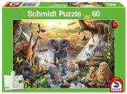 Opakowanie Puzzle 60 Zwierzęta Afryki