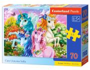 Opakowanie Puzzle 70 Cute Unicorns Selfie CASTOR