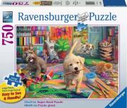 Opakowanie Puzzle 750 Słodcy artyści