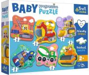 Puzzle Baby Progressive - Pojazdy TREFL. Wydawca: Trefl. Dadada.pl Opakowanie Puzzle Baby Progressive - Pojazdy TREFL